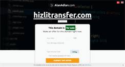 Desktop Screenshot of hizlitransfer.com
