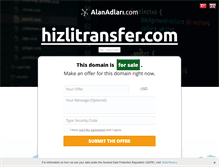 Tablet Screenshot of hizlitransfer.com